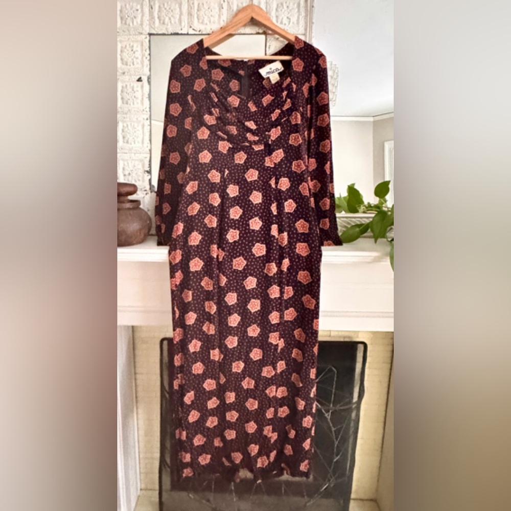 Vintage Boho Midi Dress